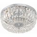 Waltham 3 Light 14 inch Polished Chrome Flush Ceiling Light in Clear Spectra