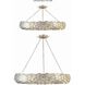 Broche 8 Light 33.5 inch Antique Silver Chandelier Ceiling Light