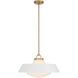 Xander 3 Light 20 inch Vibrant Gold Pendant Ceiling Light