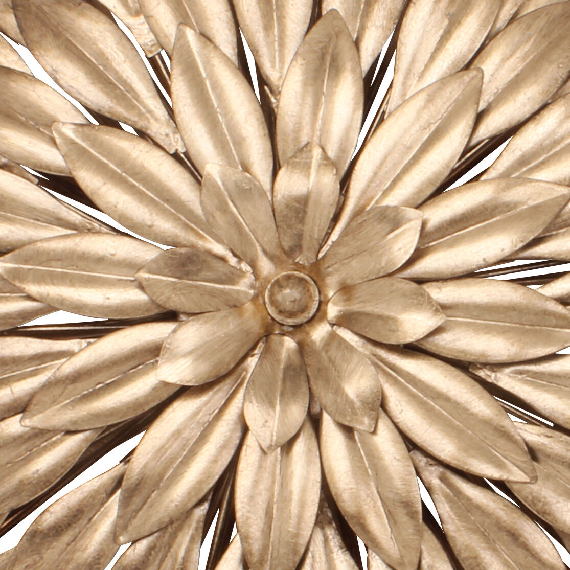 Broche 6 Light 24 inch Antique Gold Semi Flush Ceiling Light