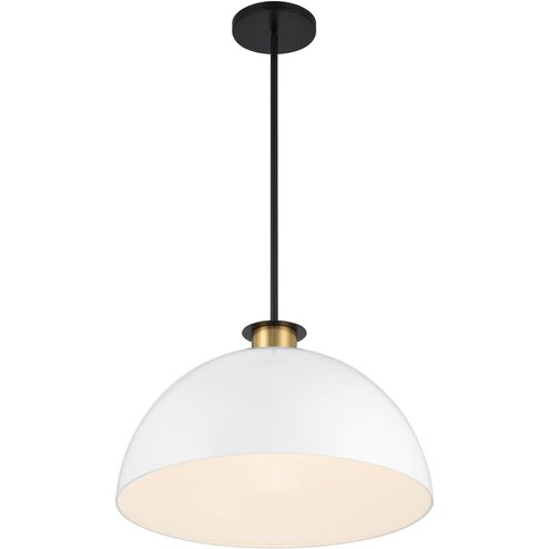 Gigi 1 Light 23.5 inch Black/Aged Brass Pendant Ceiling Light