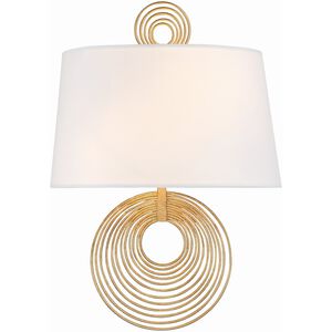 Doral 2 Light 9.5 inch Renaissance Gold Sconce Wall Light