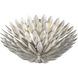 Broche 4 Light 16 inch Antique Silver Semi Flush Ceiling Light