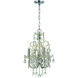 Imperial 4 Light 12 inch Polished Chrome Mini Chandelier Ceiling Light in Clear Hand Cut