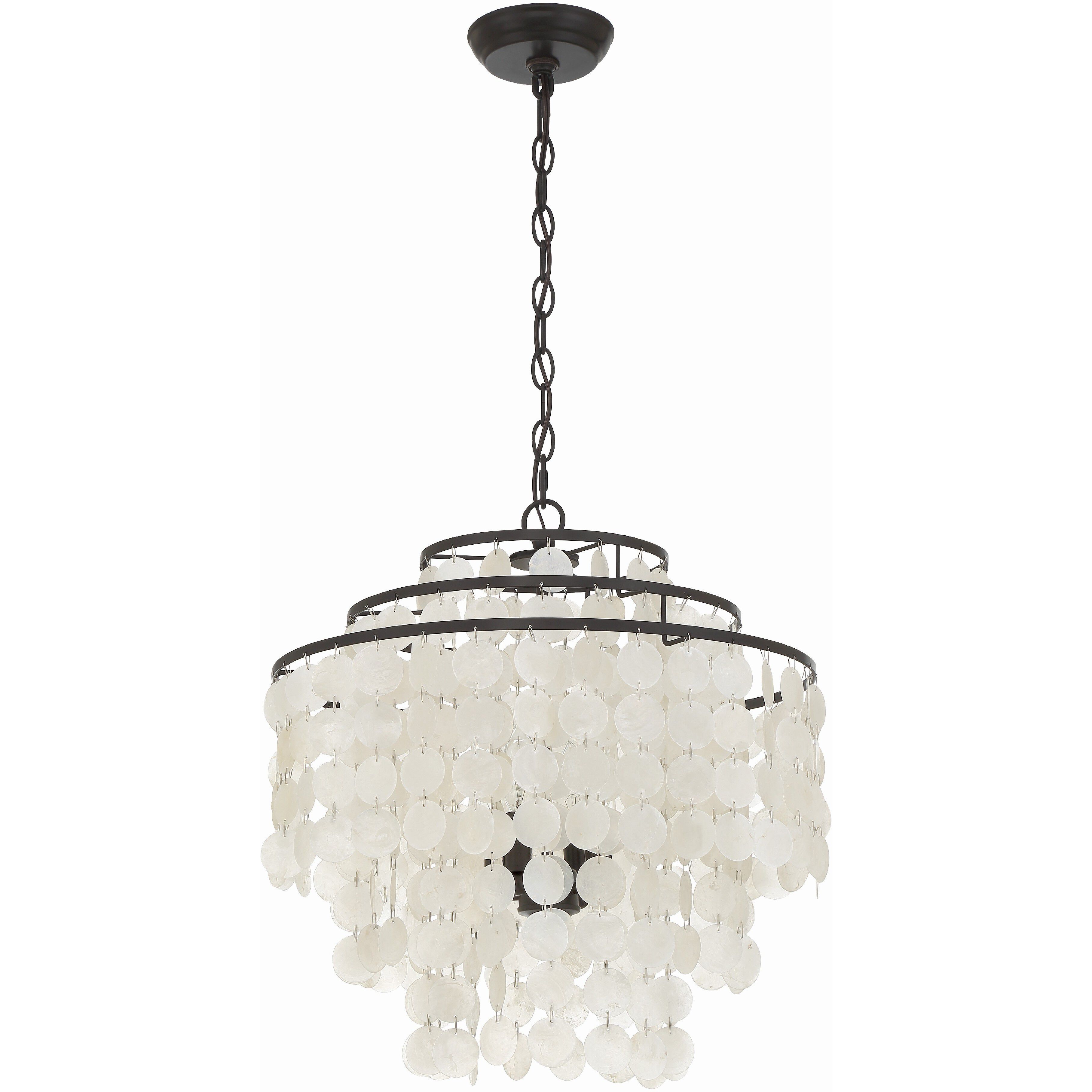 Brielle 4 Light 18 inch Dark Bronze Chandelier Ceiling Light
