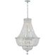 Roslyn 9 Light 22 inch Polished Chrome Chandelier Ceiling Light