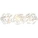 Marselle 3 Light 26 inch Matte White Bathroom Vanity Light Wall Light