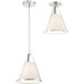 Fulton 1 Light 9.25 inch Polished Nickel Mini Pendant Ceiling Light