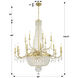 Haywood 22 Light 40 inch Aged Brass Chandelier Ceiling Light