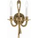 Westbury 2 Light 8 inch Olde Brass Sconce Wall Light