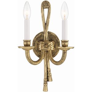 Westbury 2 Light 8 inch Olde Brass Sconce Wall Light