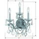 Maria Theresa Sconce Wall Light in Clear Hand Cut, Polished Chrome