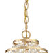 Gabrielle 1 Light 7 inch Antique Gold Chandelier Ceiling Light