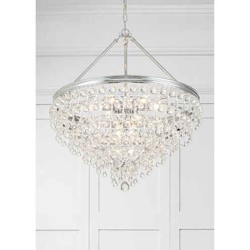 Calypso 8 Light 25 inch Polished Chrome Chandelier Ceiling Light