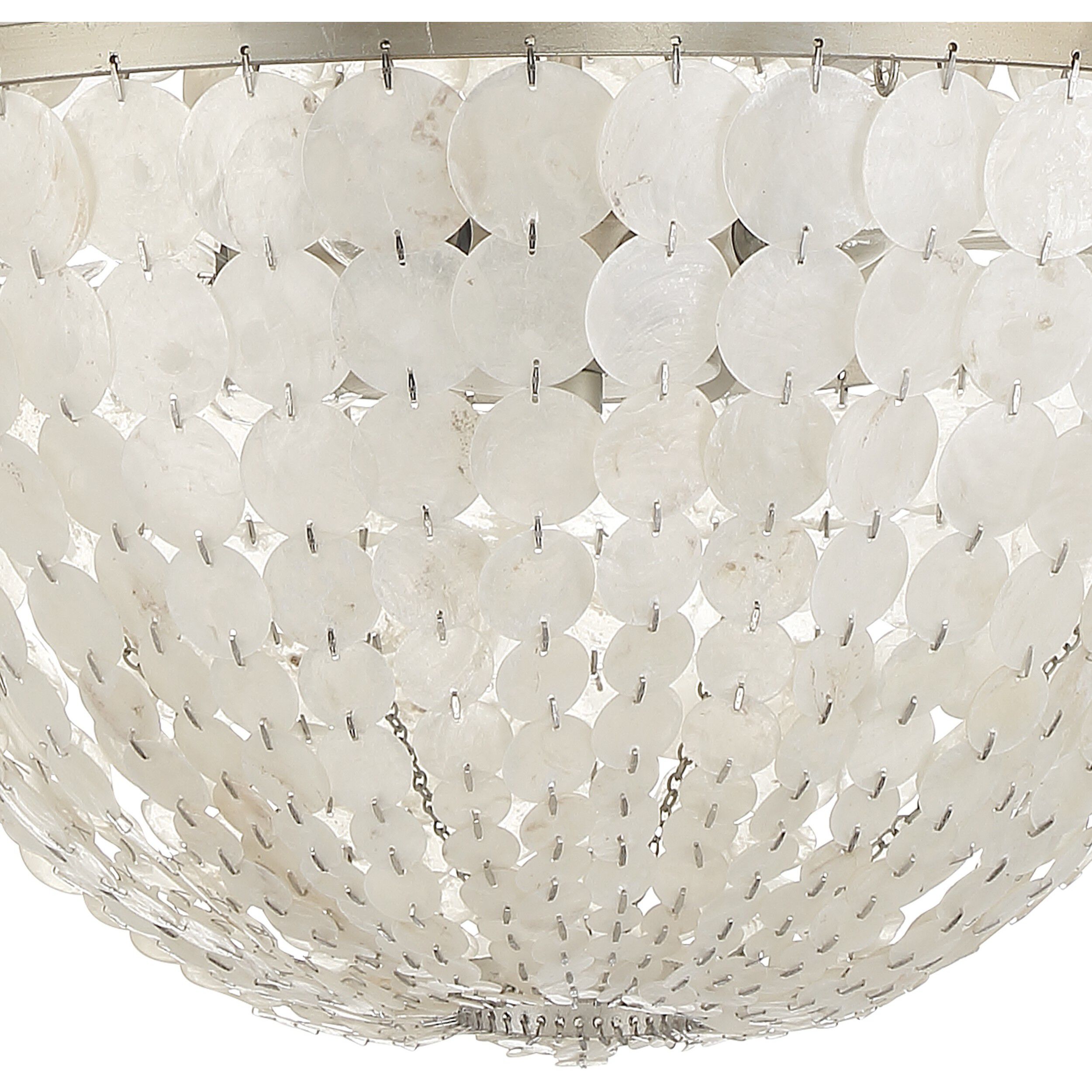 Brielle 6 Light 18 inch Antique Silver Chandelier Ceiling Light