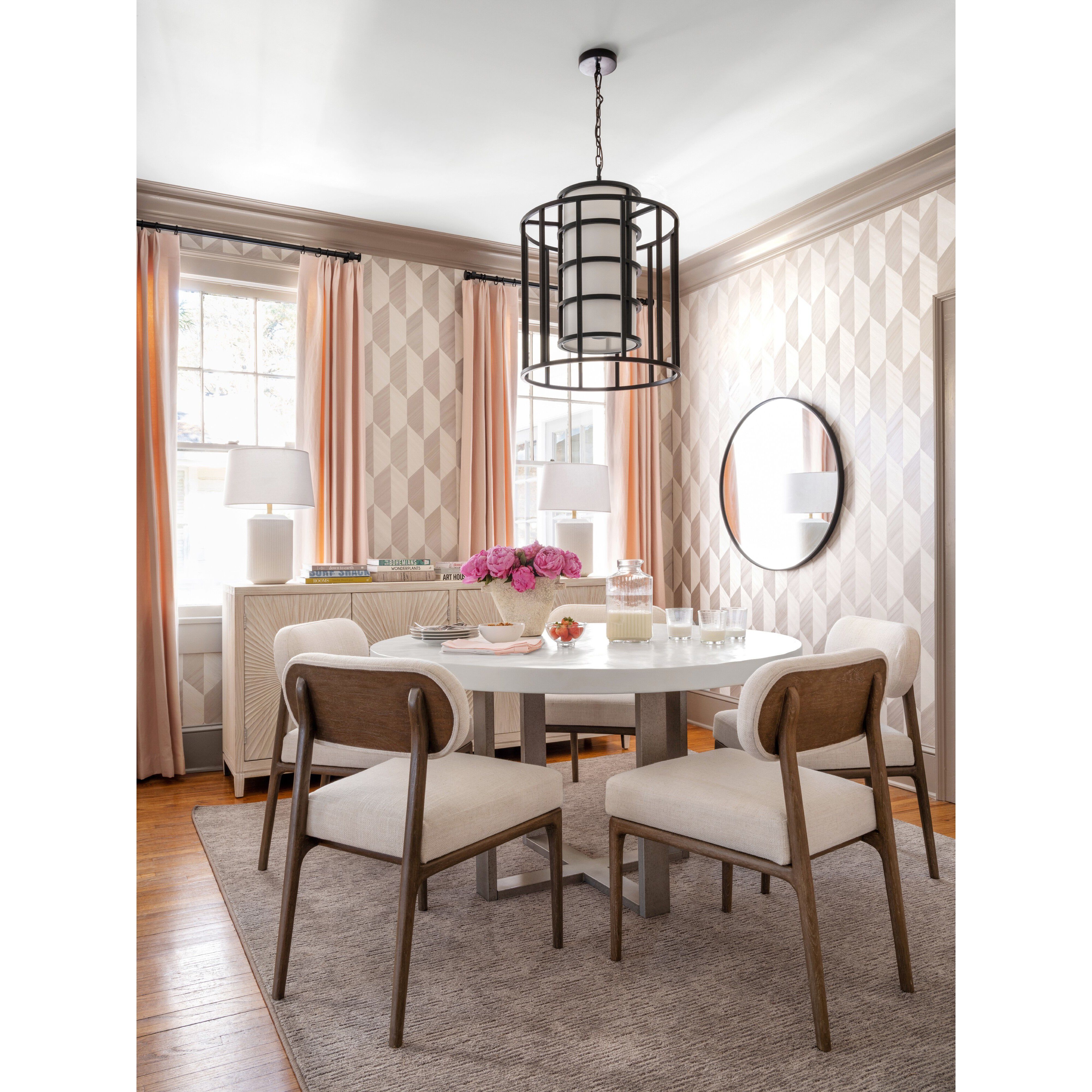 Hulton 6 Light 21 inch Matte Black Chandelier Ceiling Light