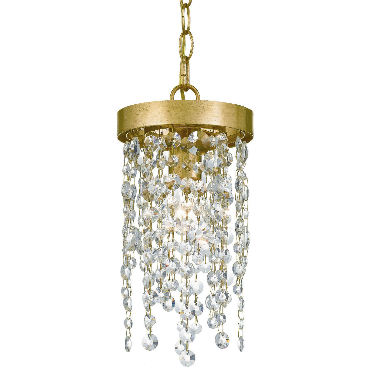 Winham 1 Light 7 inch Antique Gold Mini Pendant Ceiling Light