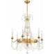 Maizey 6 Light 28 inch Antique Gold Chandelier Ceiling Light