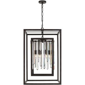 Hollis 6 Light 21 inch Forged Bronze Chandelier Ceiling Light