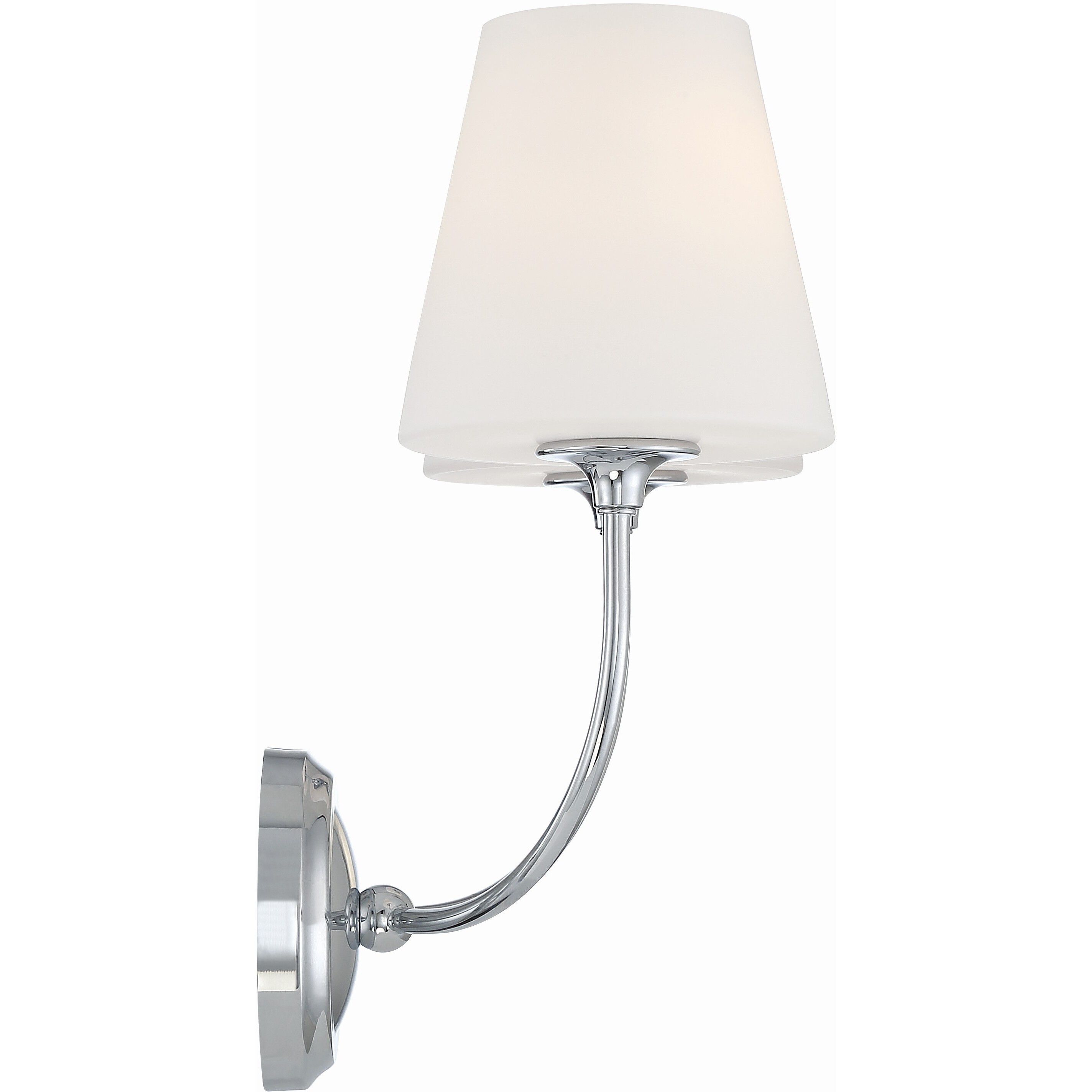 Sylvan Bath Wall Light in Polished Chrome
