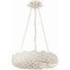 Broche 6 Light 18 inch Matte White Chandelier Ceiling Light