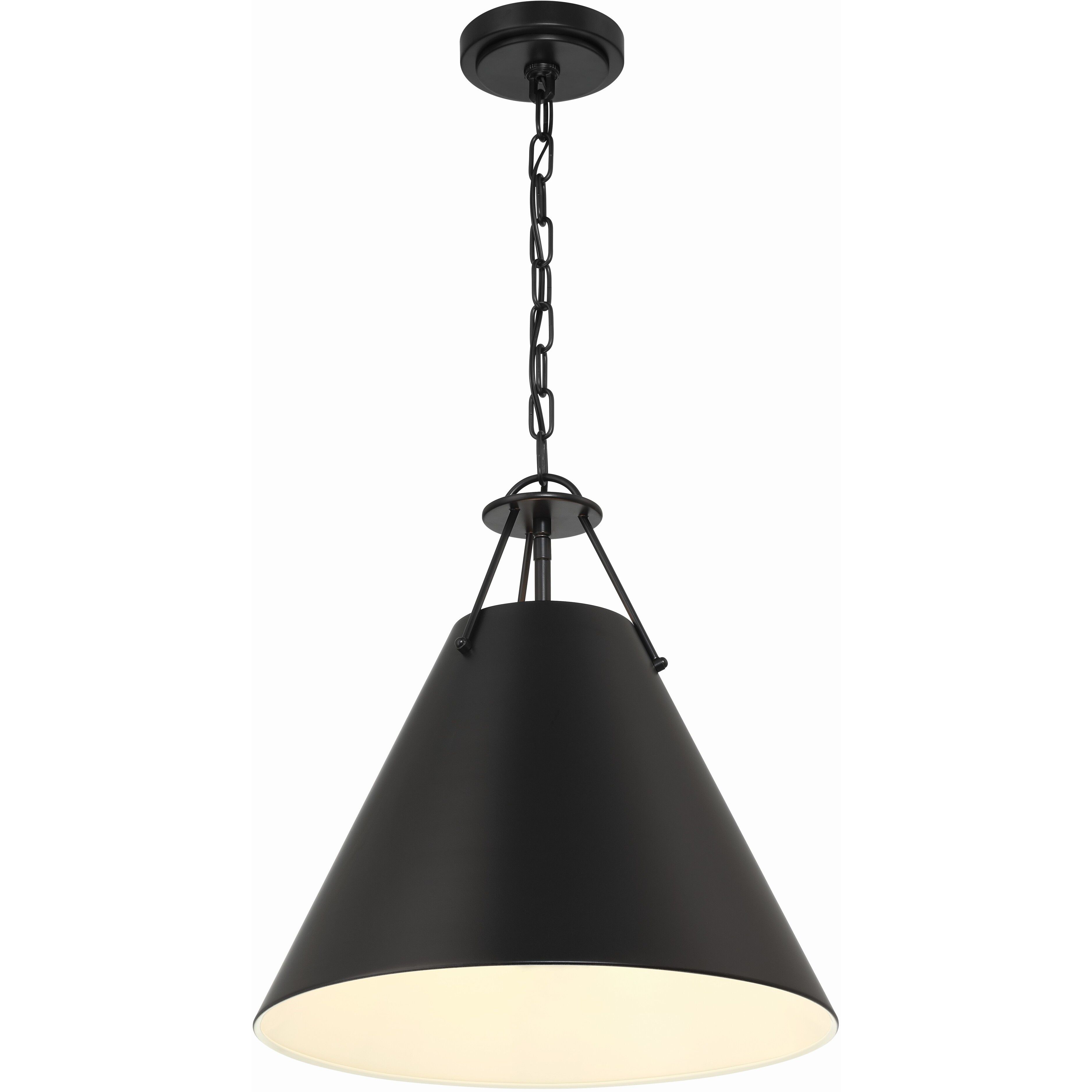 Xavier Pendant Ceiling Light in Matte Black