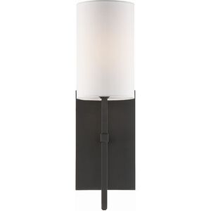Veronica 1 Light 5 inch Black Forged Wall Sconce Wall Light