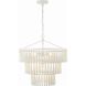 Tiana 3 Light 20.5 inch Matte White Chandelier Ceiling Light