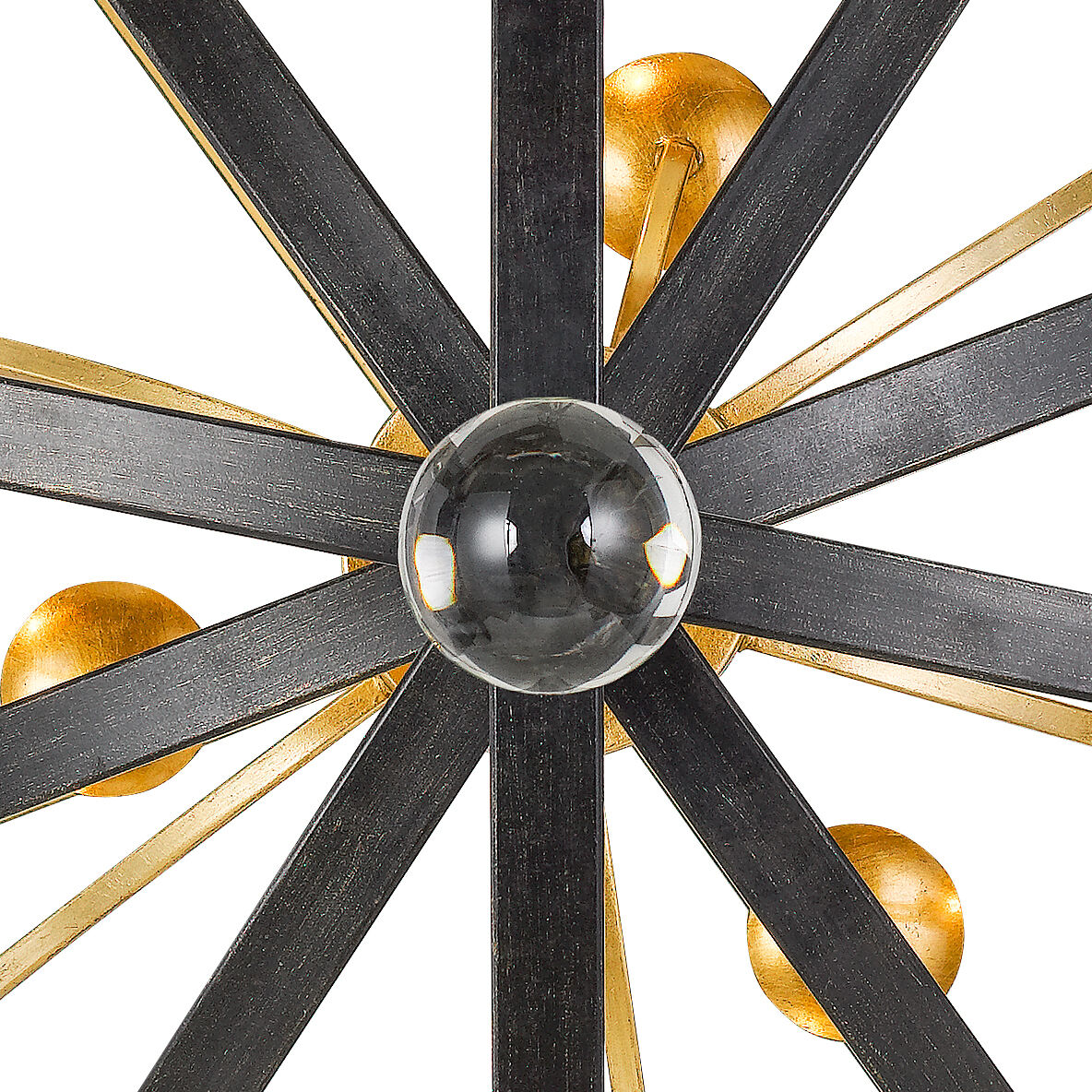 Luna 9 Light 48 inch English Bronze and Antique Gold Chandelier Ceiling Light