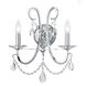 Othello Bath Wall Light in Clear Hand Cut, Polished Chrome