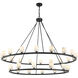 Aragon 30 Light 58.75 inch Matte Black Chandelier Ceiling Light