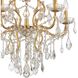 Filmore 6 Light 23 inch Antique Gold Chandelier Ceiling Light in Clear Swarovski Strass