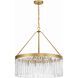 Emory 8 Light 24 inch Modern Gold Chandelier Ceiling Light