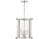 Devon 4 Light 14 inch Polished Nickel Lantern Chandelier Ceiling Light