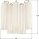 Addis Wall Sconce Wall Light in Tronchi Glass White