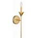 Broche Sconce Wall Light in Antique Gold