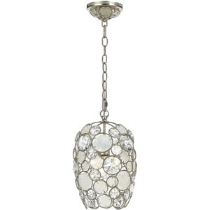 Palla 1 Light 8.5 inch Antique Silver Mini Pendant Ceiling Light