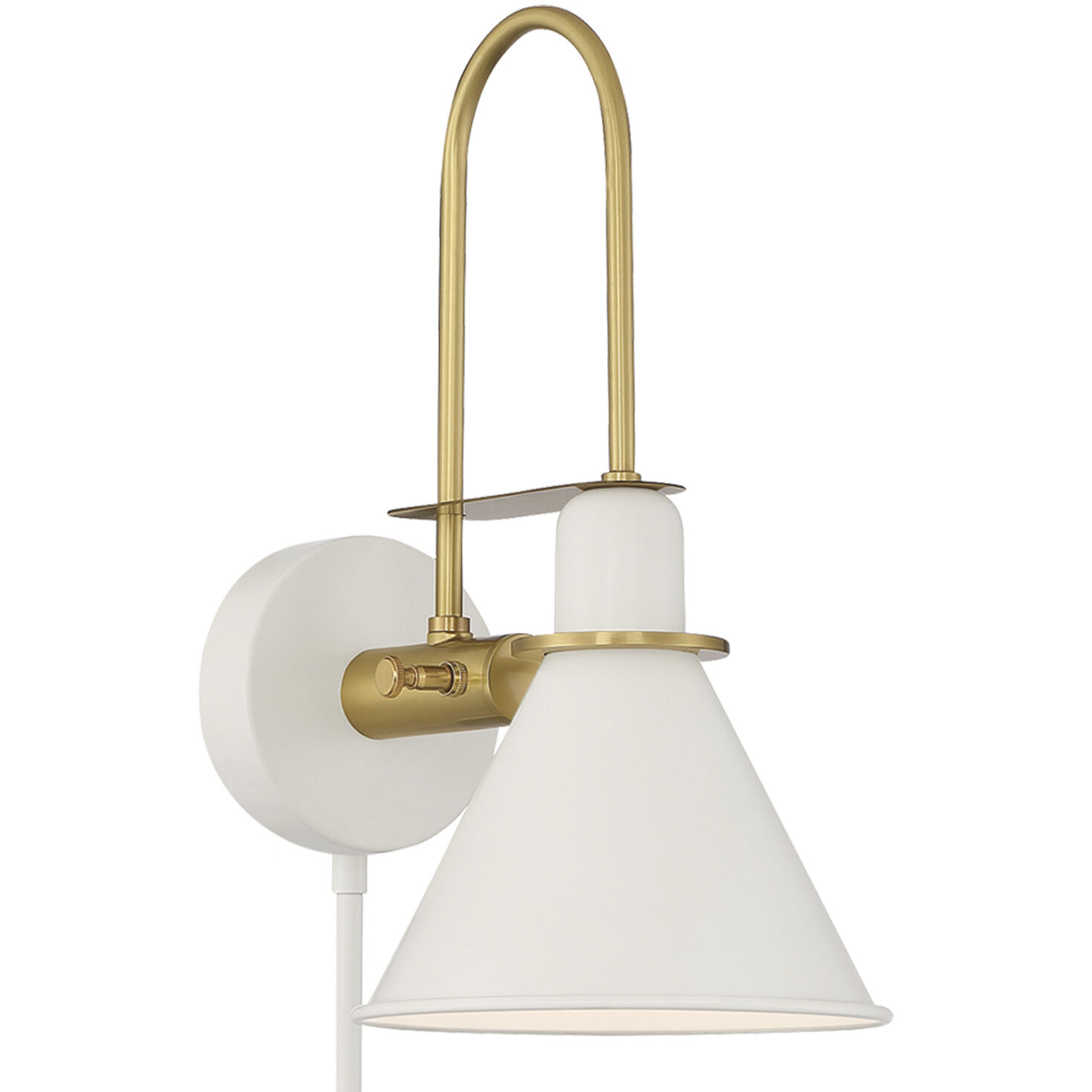 Medford 10 inch 60.00 watt White Task Sconce Wall Light