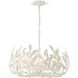 Broche 5 Light 23 inch Matte White Chandelier Ceiling Light