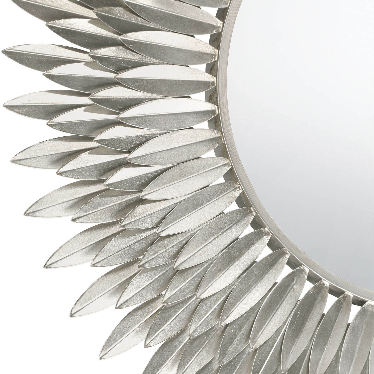 Broche 30 X 30 inch Antique Silver Mirror