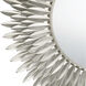 Broche 30 X 30 inch Antique Silver Wall Mirror