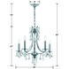 Cedar 5 Light 20 inch Polished Chrome Chandelier Ceiling Light in Clear Swarovski Strass