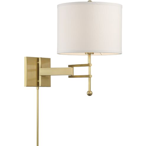 Marshall 1 Light 12.5 inch Aged Brass Sconce Wall Light