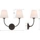 Sylvan 2 Light 17 inch Black Forged Sconce Wall Light
