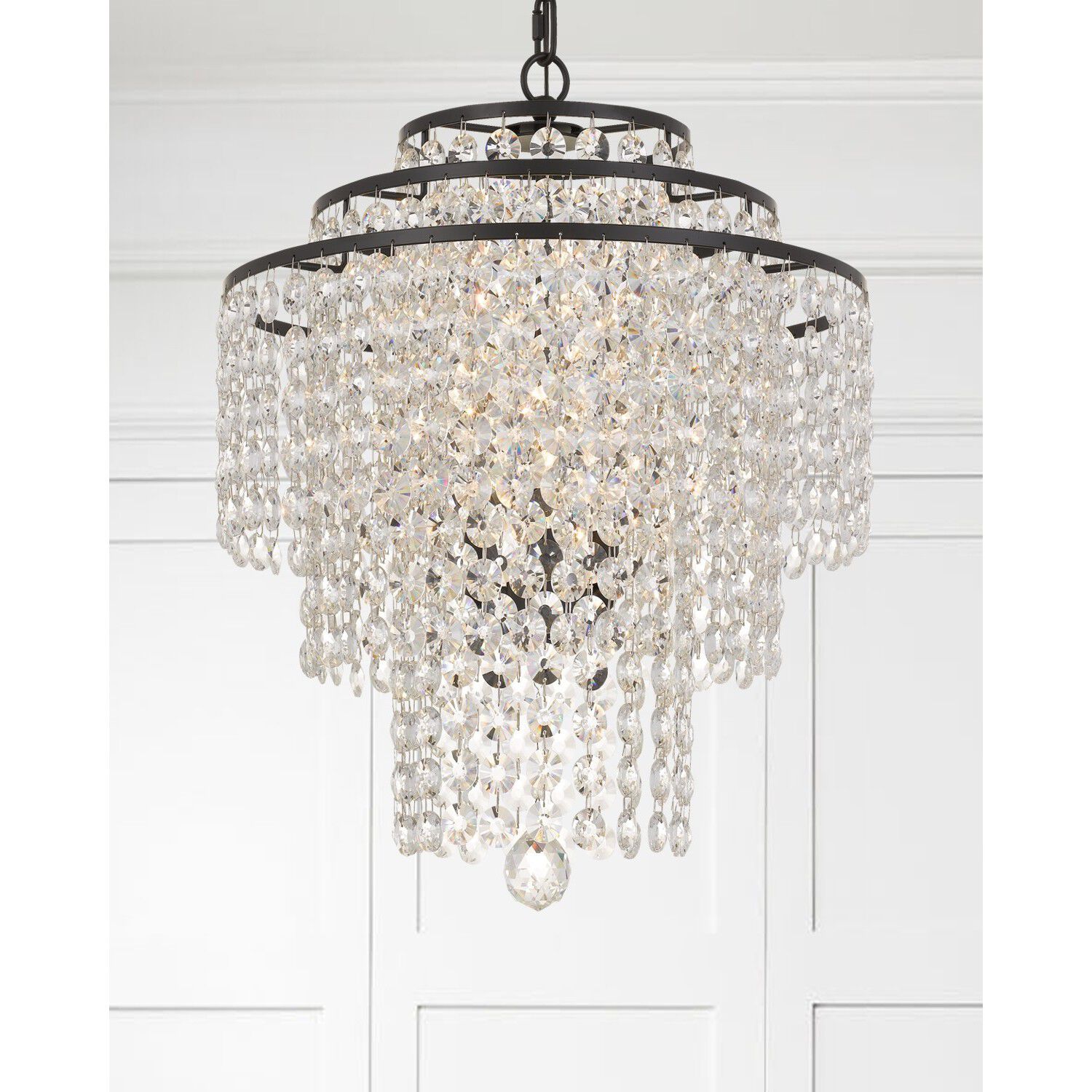 Arielle 4 Light 18 inch Dark Bronze Chandelier Ceiling Light