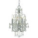 Imperial 4 Light 12 inch Polished Chrome Mini Chandelier Ceiling Light in Clear Hand Cut