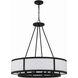 Bryant 8 Light 32 inch Black Forged Chandelier Ceiling Light