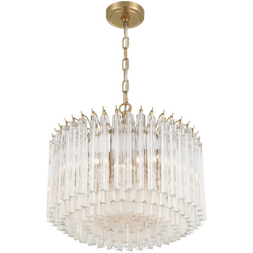 Lofton 5 Light 18 inch Aged Brass Chandelier Ceiling Light