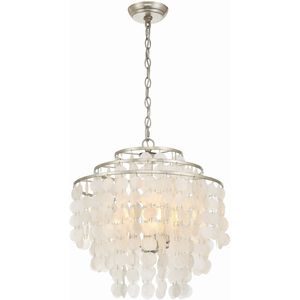 Brielle 4 Light 18 inch Antique Silver Chandelier Ceiling Light