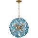 Esme 6 Light 18.25 inch Aged Brass Chandelier Ceiling Light